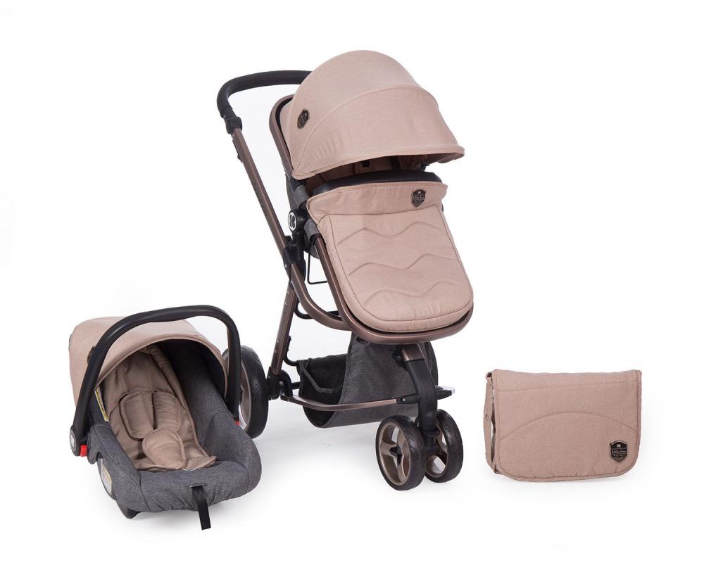 Carucior transformabil 3 in 1 Amica Beige - 1