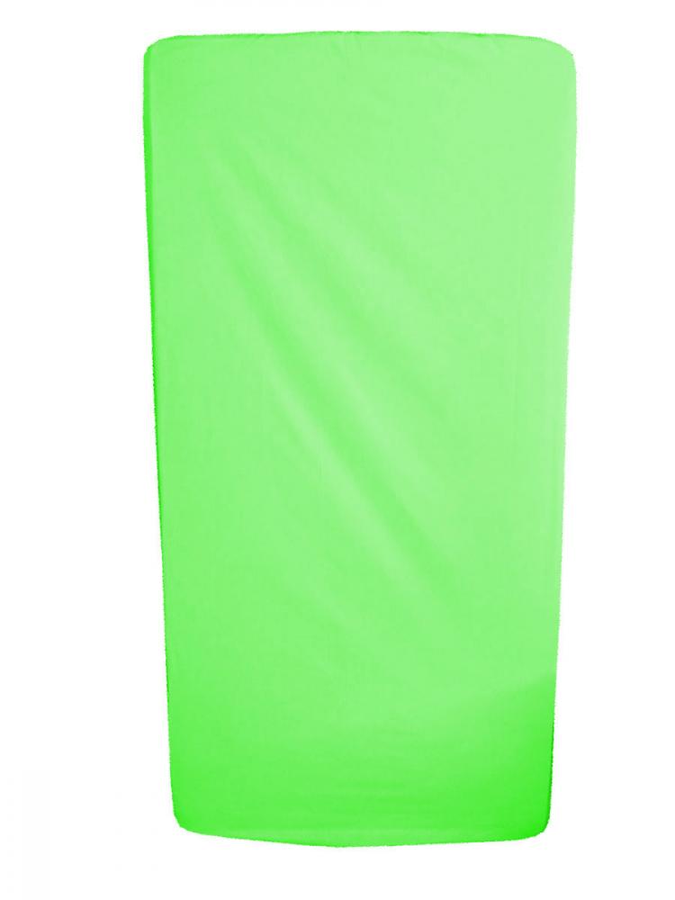 Cearceaf verde KidsDecor cu elastic din bumbac 60 x 85 cm - 1