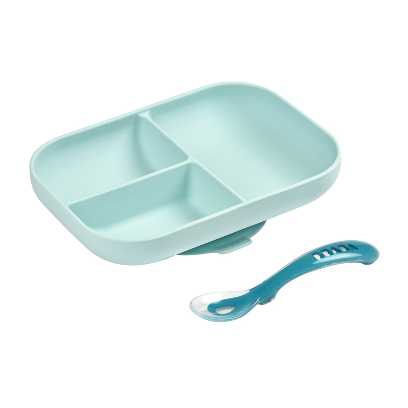 Set de masa silicon Beaba 2 piese bleu - 2 | YEO