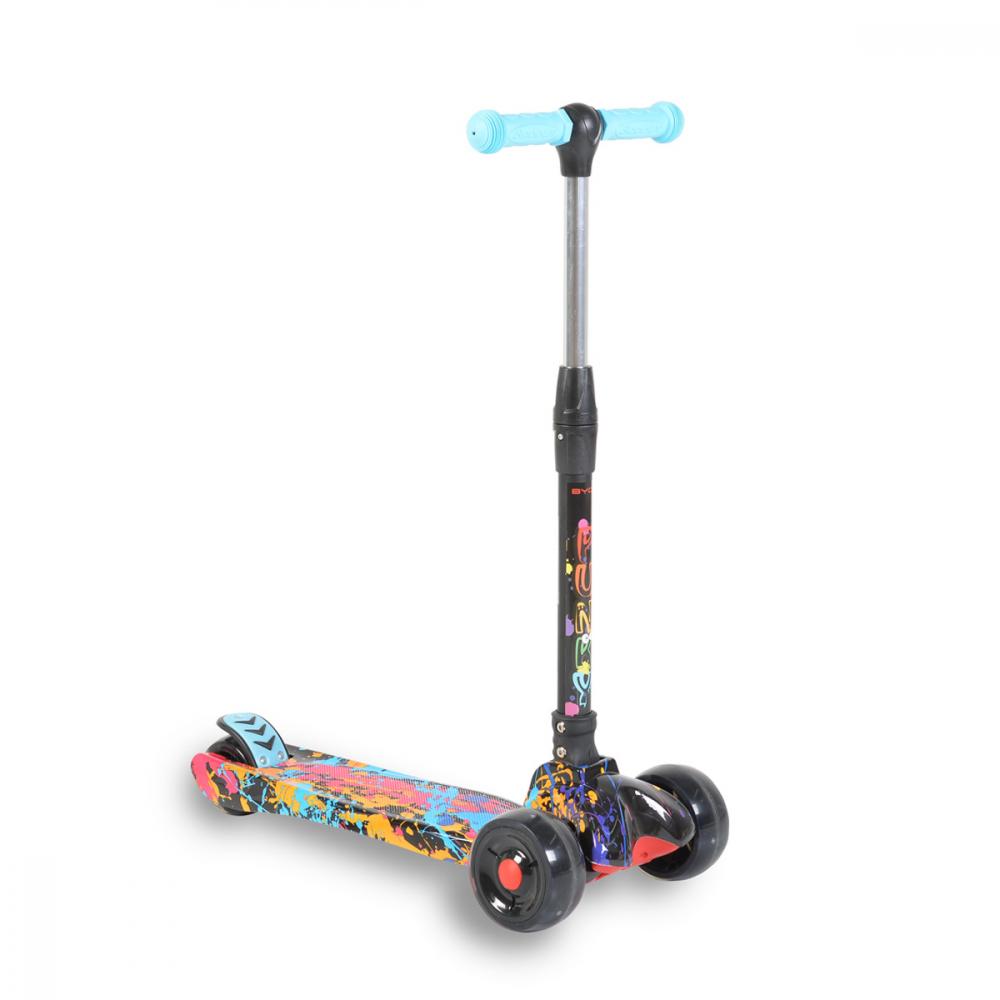Trotineta pliabila cu lumini Byox Punky Blue Byox imagine noua