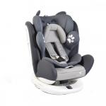 Scaun auto rotativ cu isofix 0-36 kg Bear Dark Grey