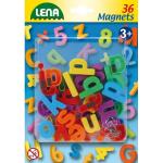 Set litere mici magnetice Lena multicolore 36 piese