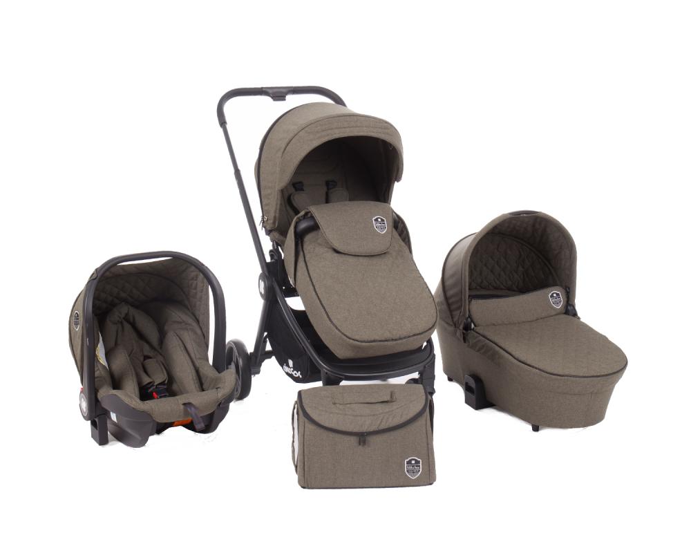 Carucior 3 in 1 vicenza green melange