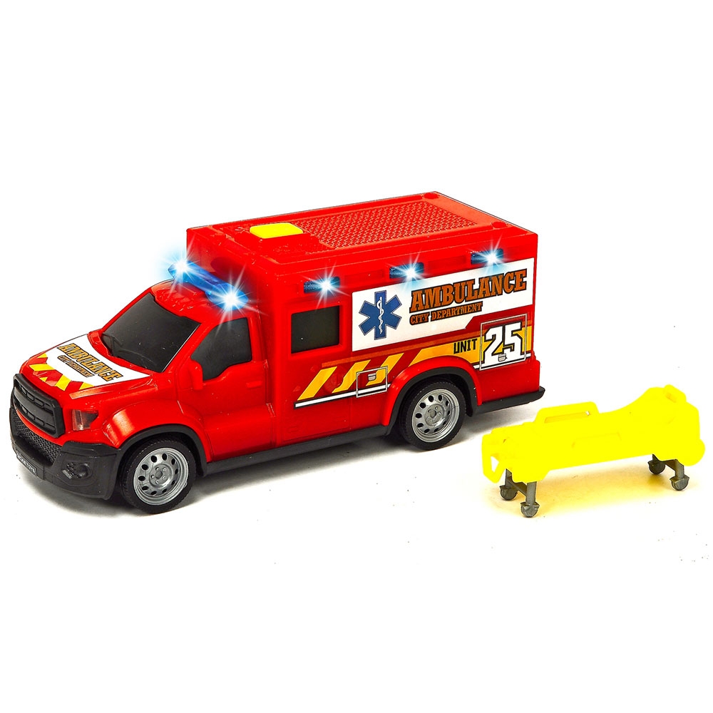 Masina ambulanta City Ambulance Unit 25 Dickie Toys cu accesorii