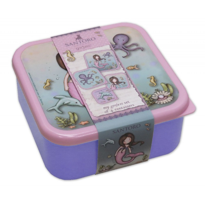 Set 4 caserole pranz gorjuss so nice to sea you