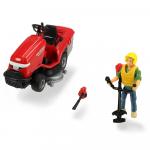 Set cu figurina cu accesorii si masina de tuns iarba Playlife Lawn Mower Dickie Toys