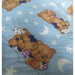 Set de 2 cearsafuri pt pat de 120x60 cm din finet cu elastic pe colturi