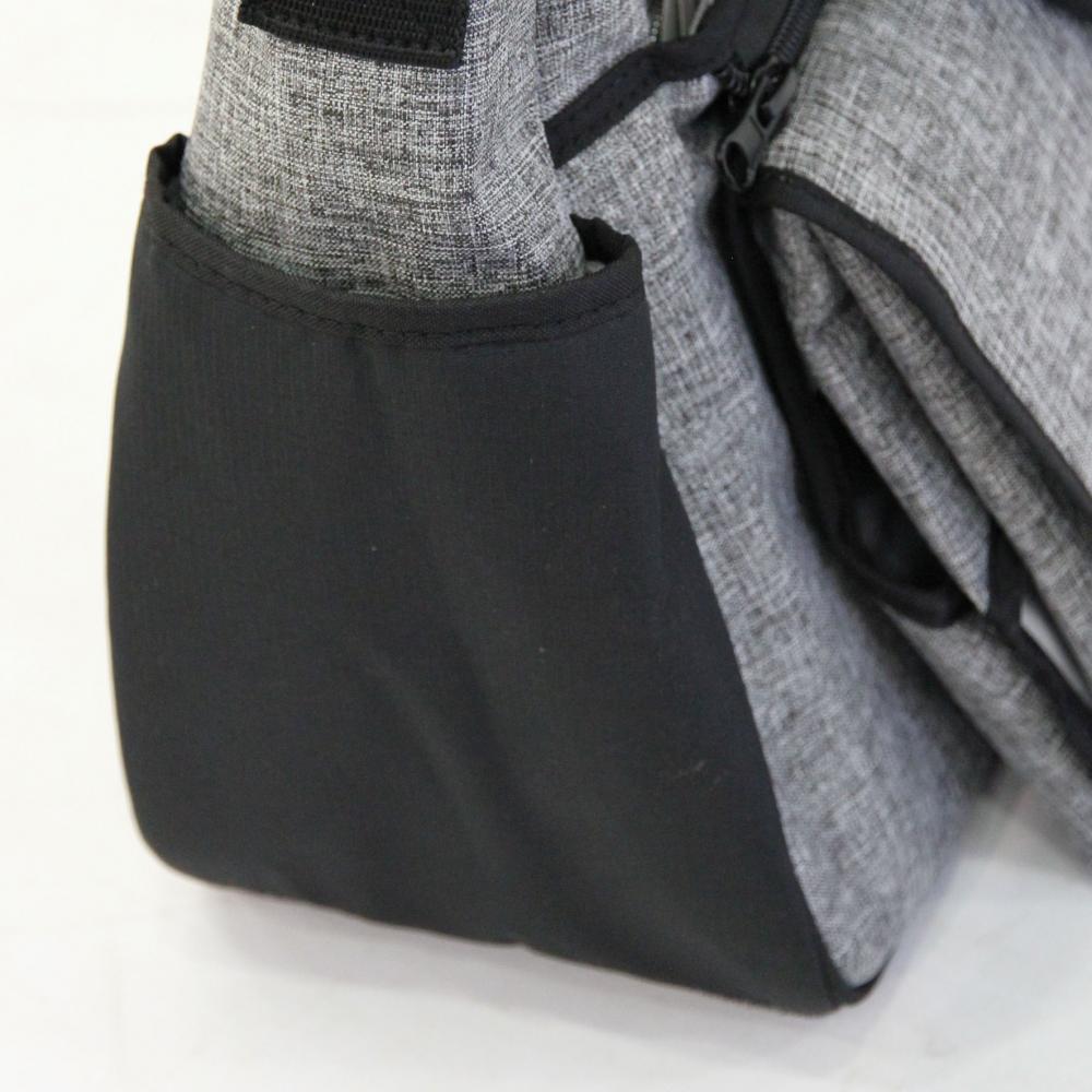 Geanta accesorii bebelusi qplay duo curele din piele light grey