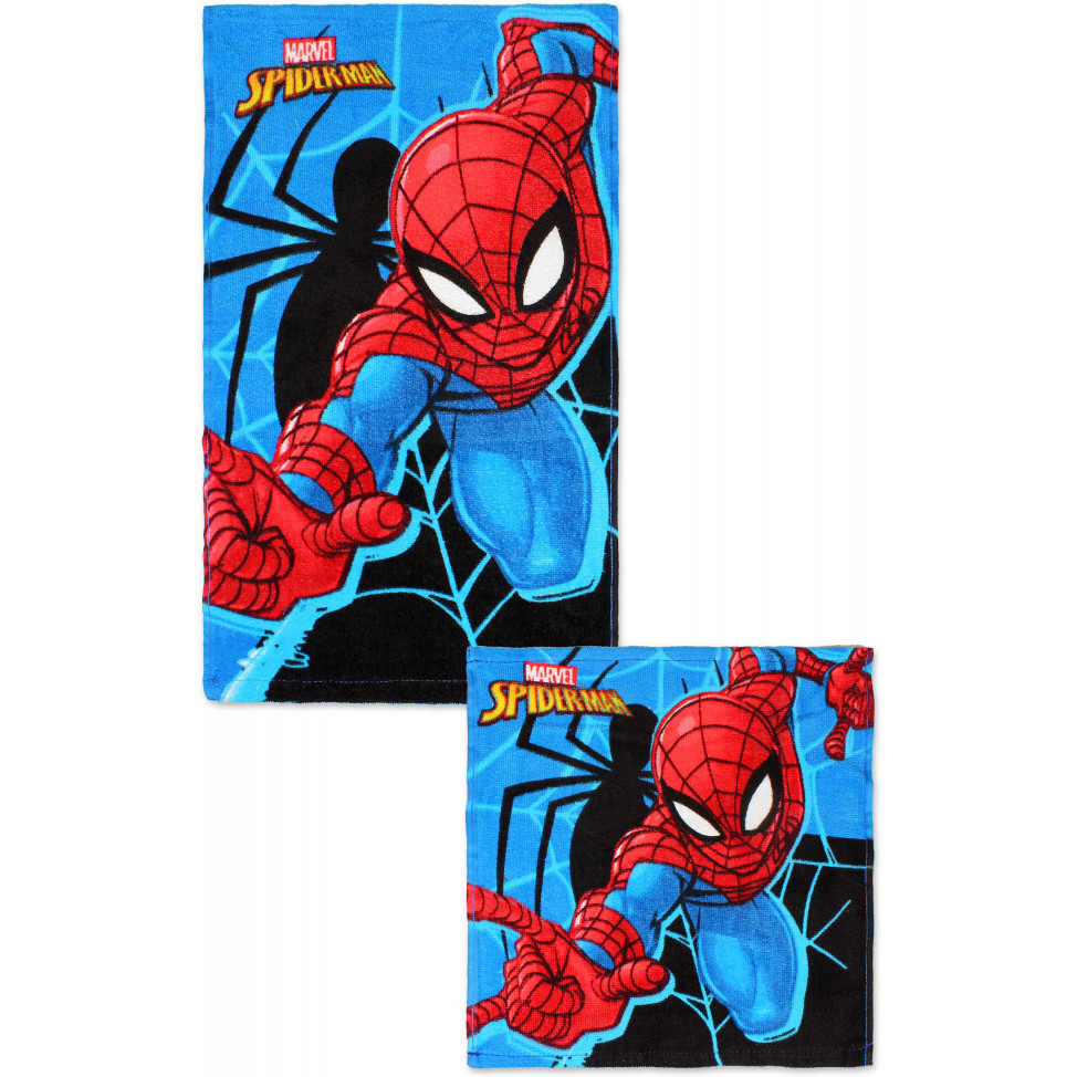 Set 2 prosoape fata si maini Spiderman SunCity baie imagine noua responsabilitatesociala.ro