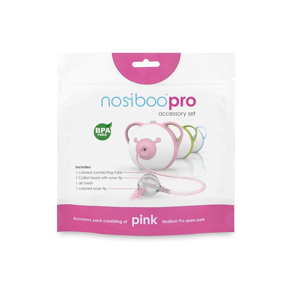 Set accesorii pentru aspiratorul nazal Nosiboo Pro Pink Accesorii imagine noua responsabilitatesociala.ro