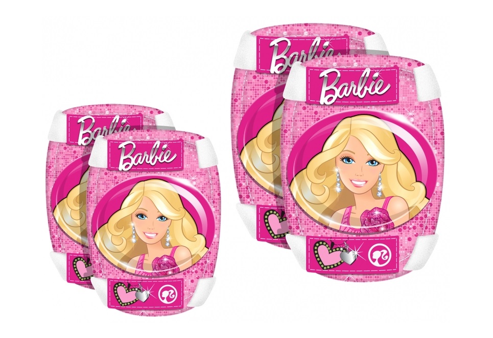 Set 4piese de protectie cotiere si genunchiere Stamp Barbie 4piese
