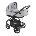 Carucior 2 in 1 Espiro Next Avenue cu cadru negru 101 Frozen Grey 2019