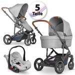 Carucior Catania 4 AIO 5 in 1 Circle by ABC Design 2020 woven grey