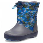 Cizme de zapada Crocs CB LodgePoint Graphic WntrBt K Army Green Charcoal 22 (132 mm C6)