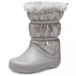 Cizme de zapada Crocs CB LodgePoint Metallic Boot G Silver Metallic 22 (132 mm C6)