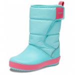 Cizme de zapada Crocs LodgePoint Snow Boot K Ice Blue Pool 22 (132 mm C6)