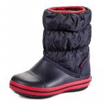 Cizme de zapada Crocs Winter Puff Boot Kids Navy Red 22 (132 mm C6)