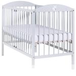 Set patut bebelusi Drewex Little Fox Light Grey si Saltea Cocos 10 cm