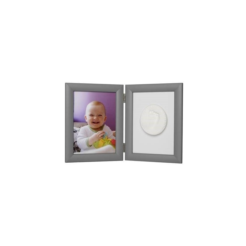 Kit mulaj Memory Frame cu rama foto 13x18 cm Baby HandPrint non-toxic silver - 1