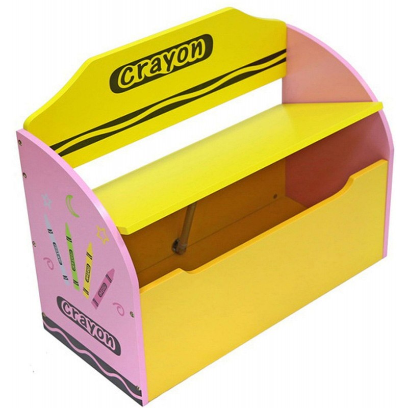 Bancuta pentru depozitare jucarii pink crayon