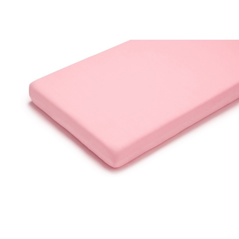 Poze Cearsaf din bumbac jersey cu elastic pe contur 120x60x15 cm roz nichiduta.ro 