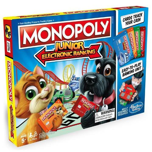 Joc de societate Monopoly junior banca electronica