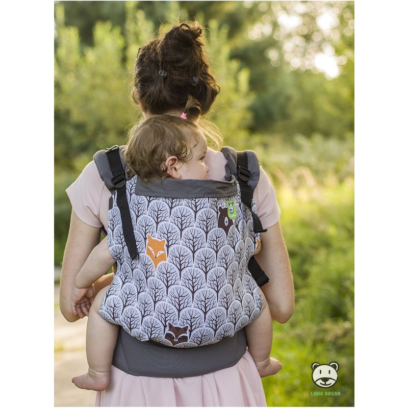 Marsupiu ergonomic 2 in 1 forest luna dream