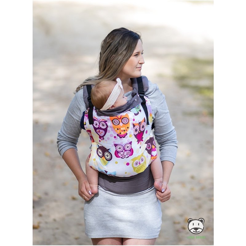 Marsupiu ergonomic 2 in 1 owl luna dream