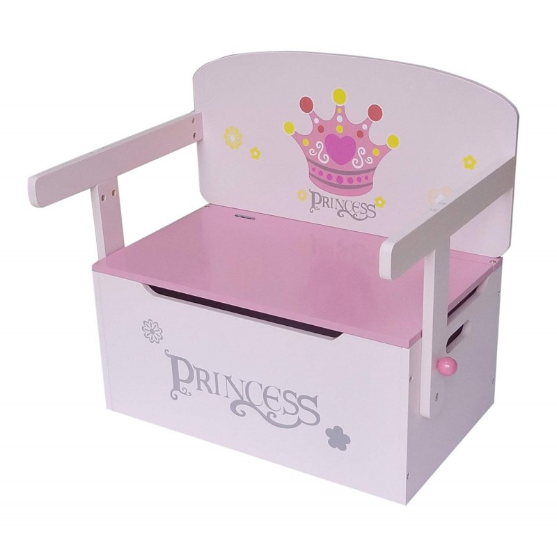 Mobilier 2 in 1 pentru depozitare jucarii princess
