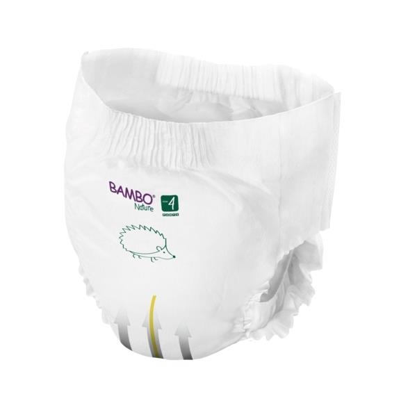 Scutece antrenament marime 4 bambo nature maxi pants 7-14 kg 20 buc