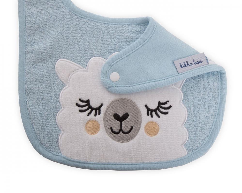 Set 2 bavete sleepy lama blue