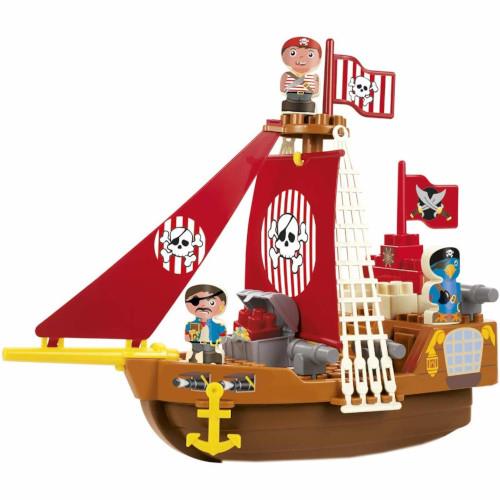 Set cuburi de construit barca piratilor abrick