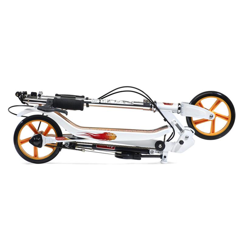 Trotineta pliabila Space Scooter X580 Series Alb, ghidon reglabil, suspensie, greutate admisa 90 kg