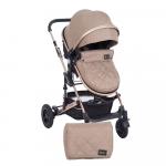 Carucior transformabil KikkaBoo 2 in 1 Amaia Beige