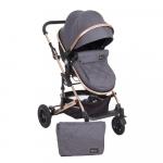 Carucior transformabil KikkaBoo 2 in 1 Amaia Black
