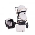 Carucior transformabil KikkaBoo 3 in 1 Amaia Gri