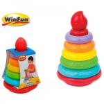 Turn cu cercuri colorate pentru copii in forma de tort Winfun