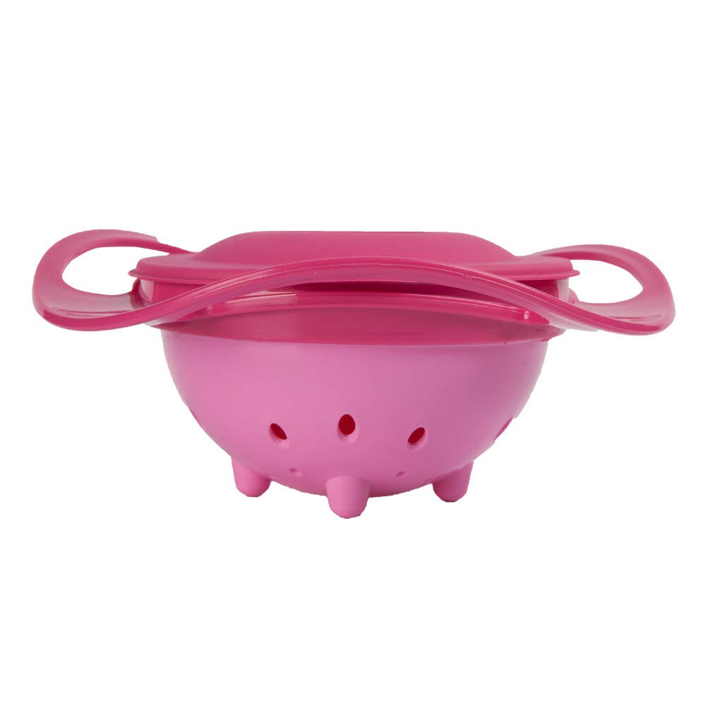 Bol multifunctional cu capac si rotire 360 grade Amazing Bowl Pink - 1 | YEO