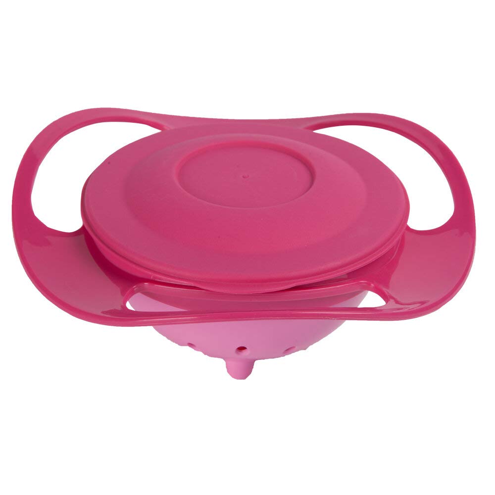 Bol multifunctional cu capac si rotire 360 grade Amazing Bowl Pink - 3 | YEO