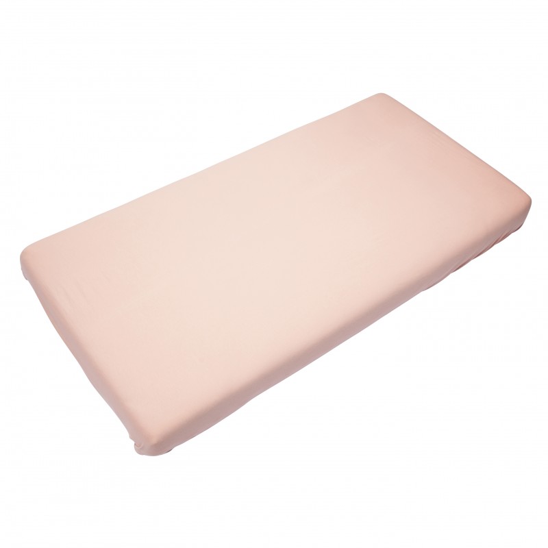 Cearsaf din bambus cu elastic 70 x 140 cm Misty Rose