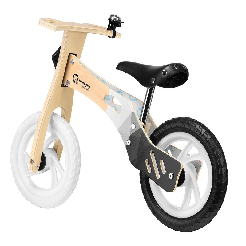 Bicicleta din lemn fara pedale willy carbon lionelo