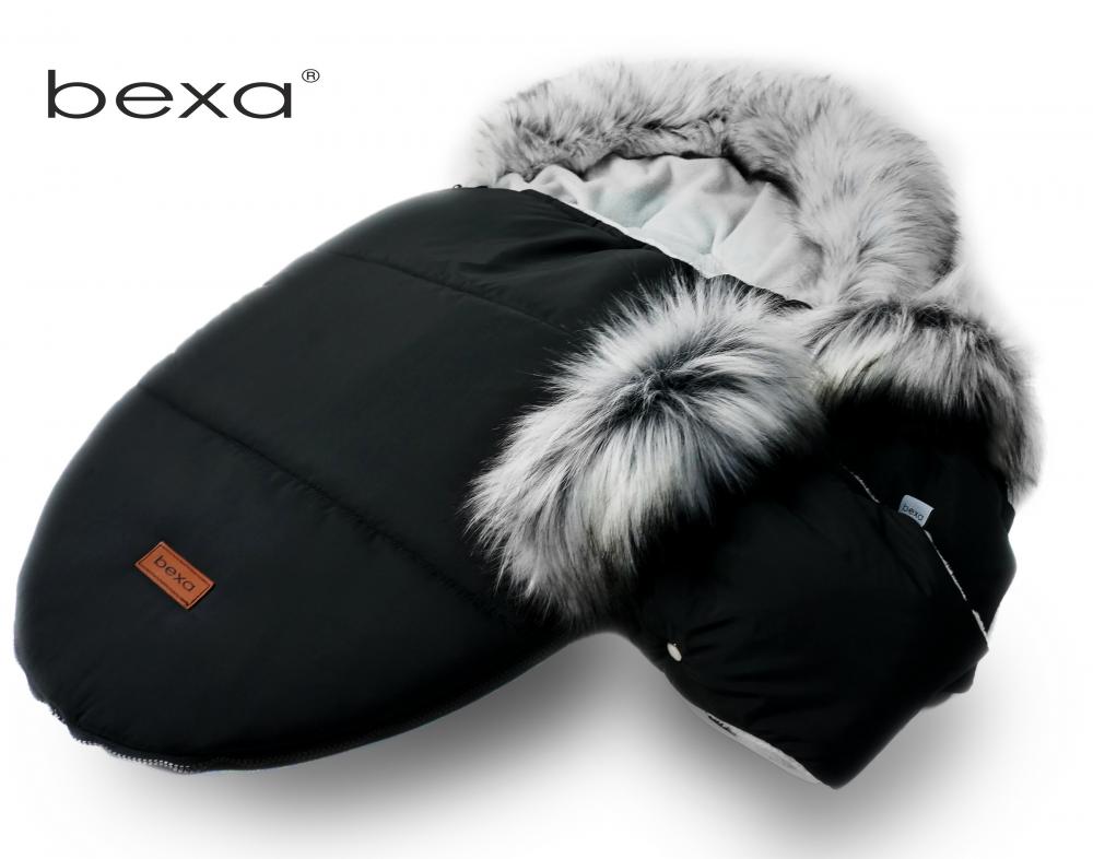 Set cu sac de dormit si manusi pentru carucior Bexa cu blanita si interior fleece negru - 7