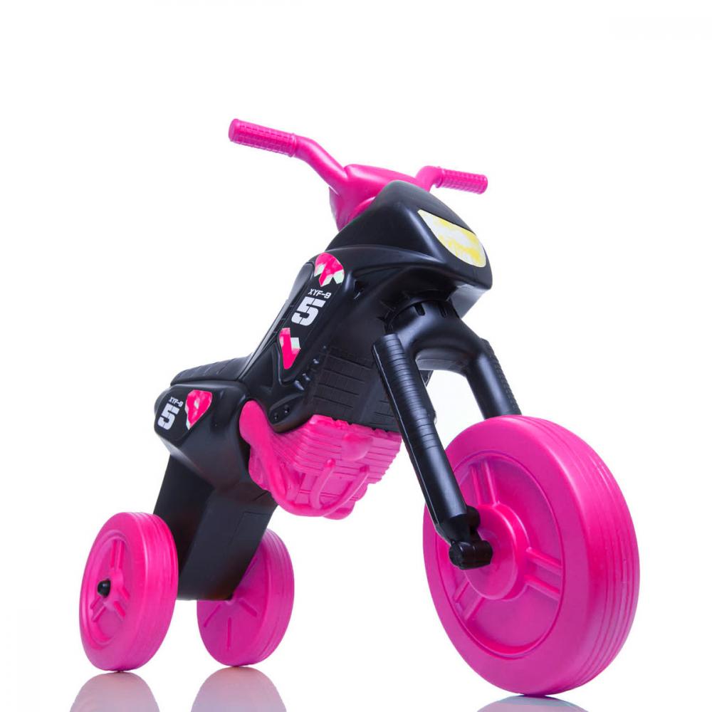 Tricicleta fara pedale Enduro Maxi negru-roz