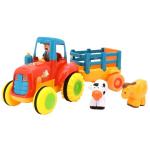 Tractor cu remorca Globo cu sunete si 3 figurine incluse