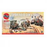 Kit constructie Airfix Vintage Classics 25pdr Field Gun & Quad 1:76