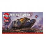 Kit constructie Airfix tanc Vintage Classics WWI Male Tank Mk.I 1:76