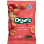 Rondele din orez expandat Bio Organix FingerFoods cu Capsuni 50 g de la 7 luni