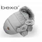 Set cu sac de dormit si manusi pentru carucior Bexa cu blanita si interior fleece gri