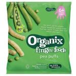 Snack din porumb expandat Bio Organix Finger Foods cu Mazare 15 g de la 6 luni
