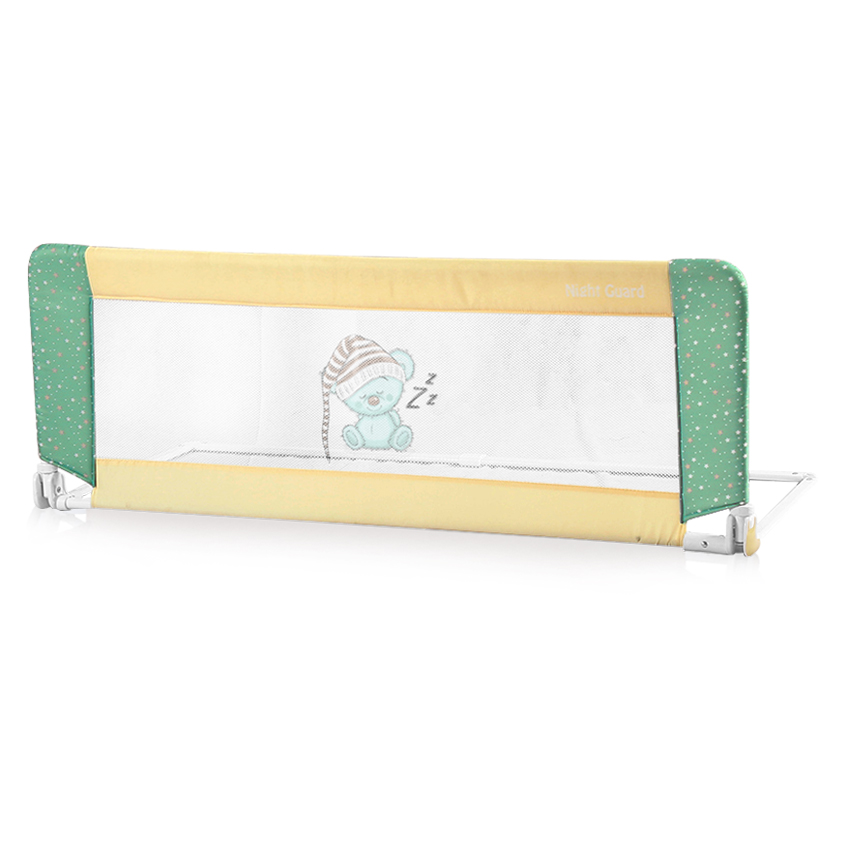 Bariera de protectie pat night guard beige green sleeping bear